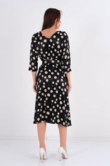 DD6111 Polk-a-Dot Midi Dress