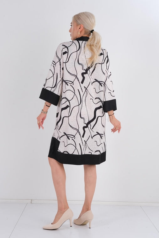 DD6105 Swirl Shift Dress