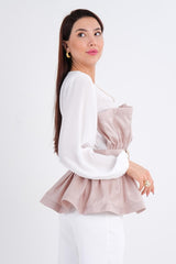 DD6116 Peplum Blouse