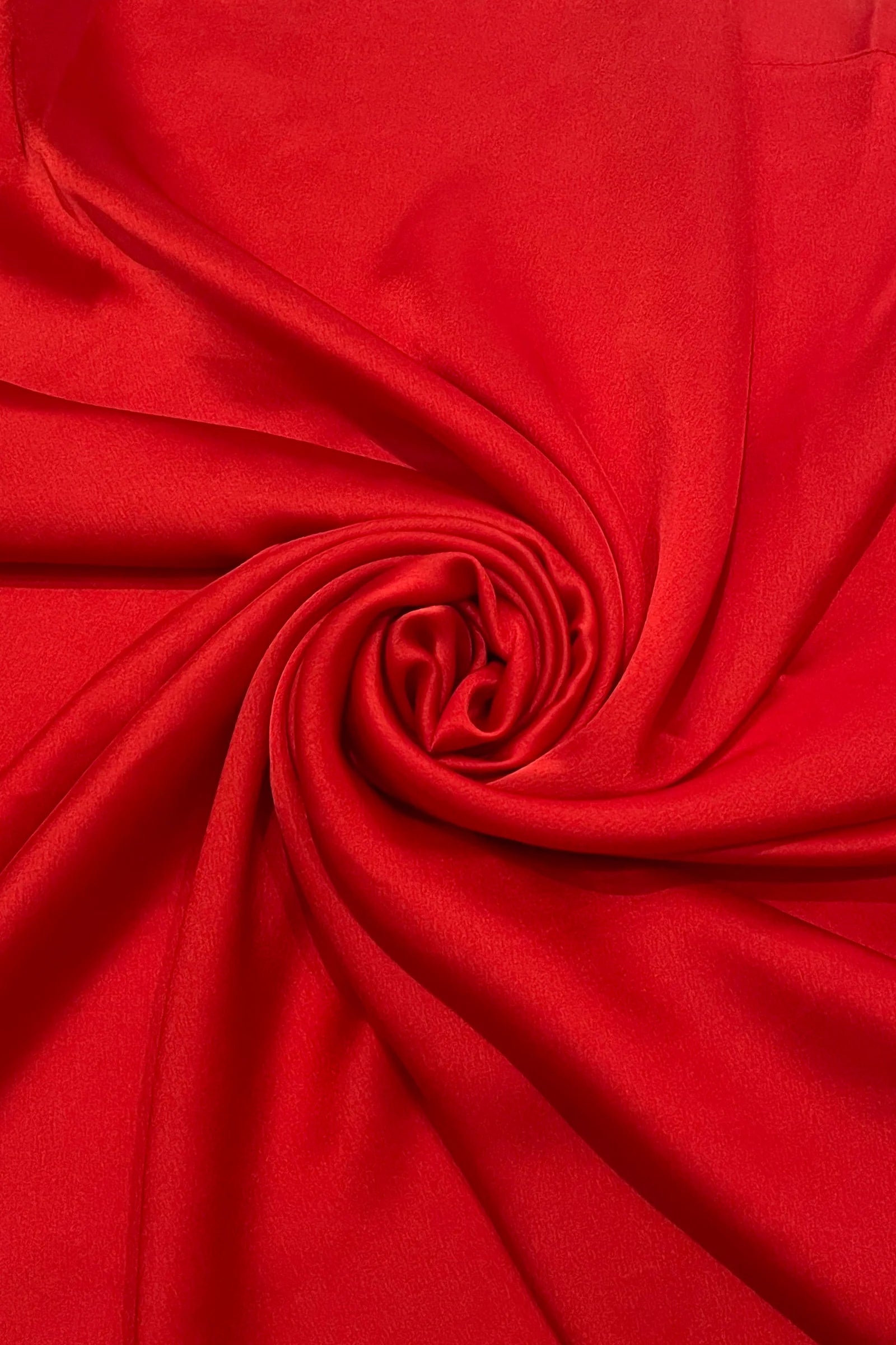 EE203 Red Plain Silk Scarf