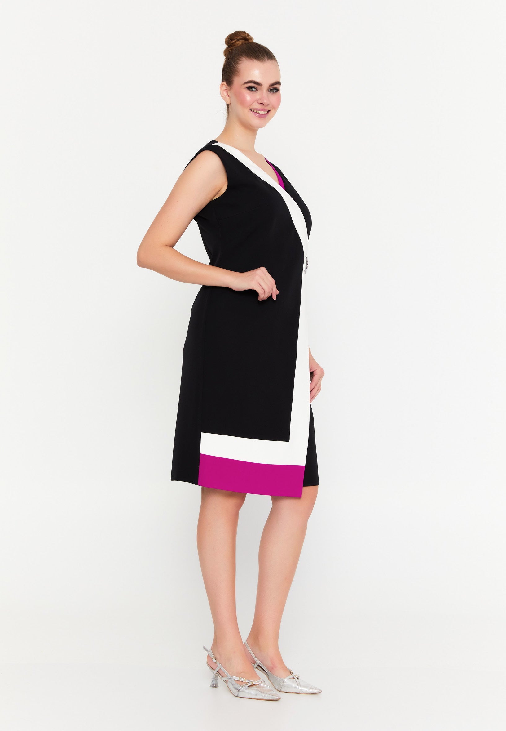 DD5121 Striped Office Dress