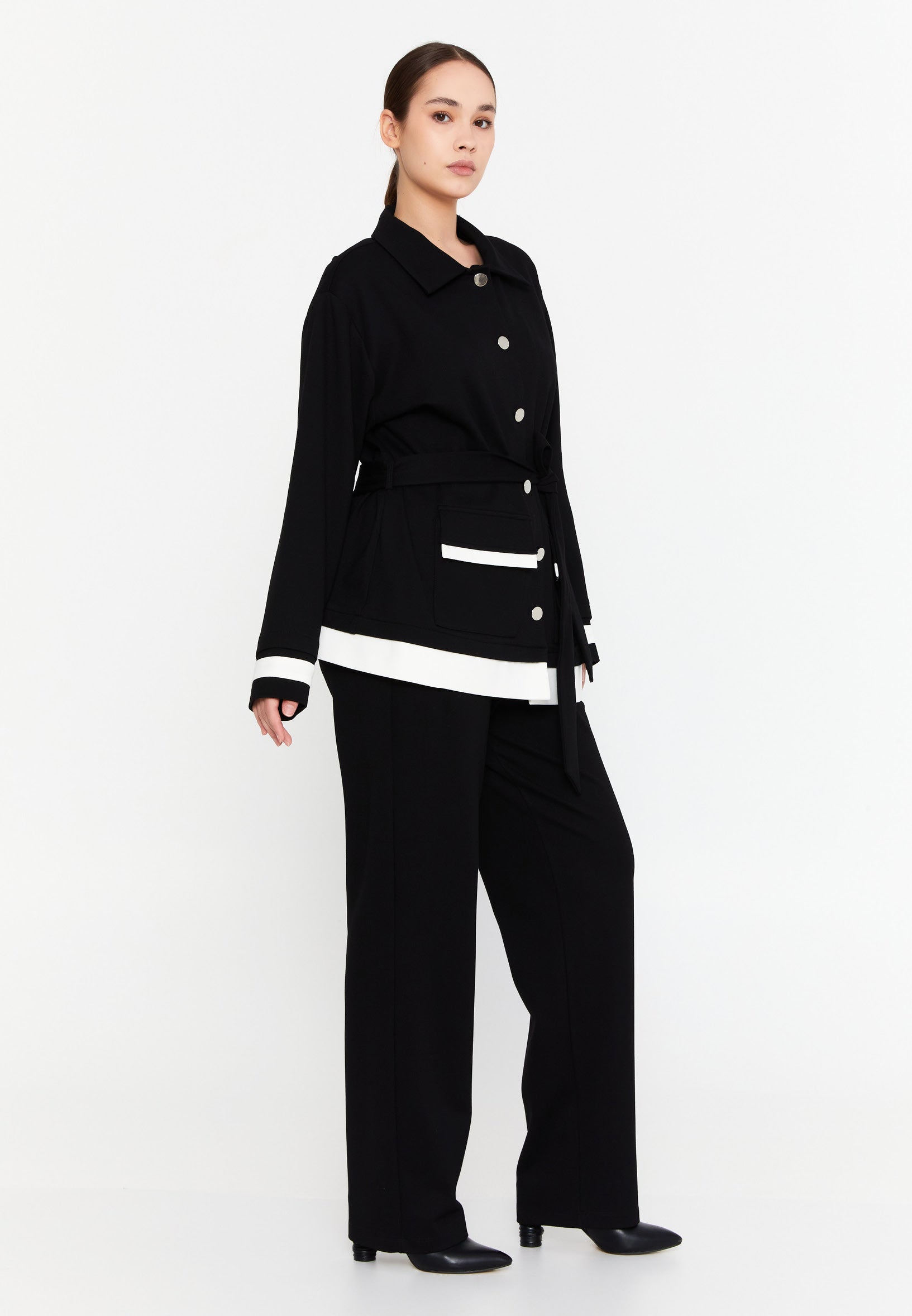 DD518 Black Stripe Trouser