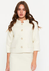 DD5126 White Tweed Jacket