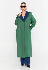 DD5131 Green/Navy Trench Coat