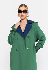 DD5131 Green/Navy Trench Coat