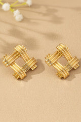 AC1002 Wicker Pattern Earrings - La Elegant