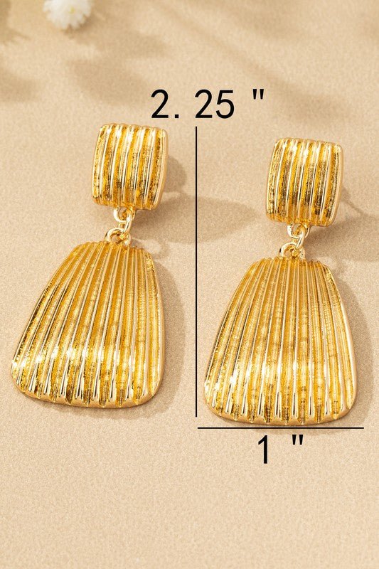 AC1010 Shell pattern earrings - La Elegant