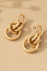 AC1011 intertwined hollow earrings - La Elegant