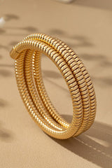 AC1016 Chunky coil bangle - La Elegant