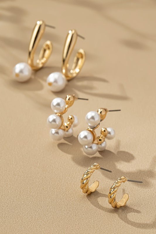 D9027 Trio earrings set - La Elegant