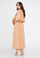 D9060 Brown Trench Coat - La Elegant