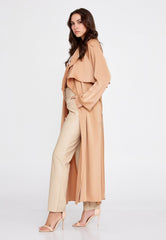 D9060 Brown Trench Coat - La Elegant