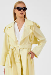 D9215 Yellow Trench Coat - La Elegant