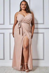 D4238 Blush Shimmer Gown - La Elegant